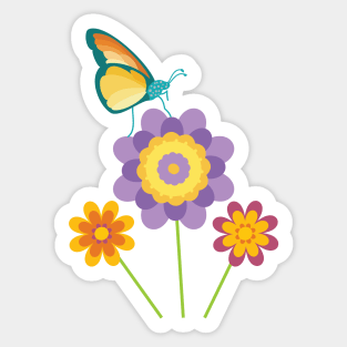 Butterfly Garden Sticker